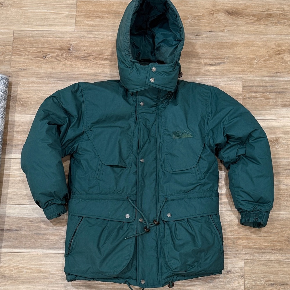 Vintage First Down Goose Down Puffer Jacket